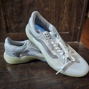 Vans Gray and White Athletic Sneakers with Cushioned Midsole